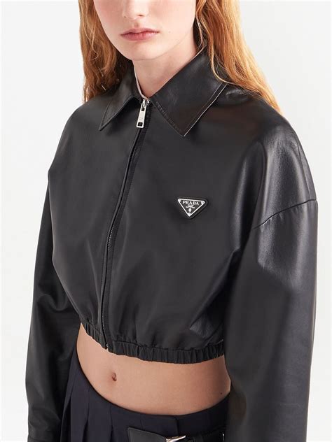 prada women's leather jacket.